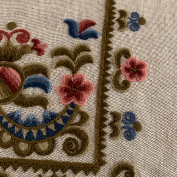 Table Runner, Embroidered,Traditional Folk Art, Vintage - Picture 7 of 9